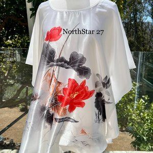 Women Plus Size Bat Wings Kaftan Lounge Dress